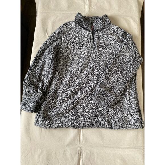 Original Weatherproof Pullover Grey and Black Sherpa Quarterzip XXL - Picture 1 of 10